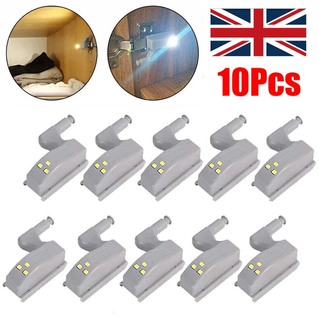 10X LED SENSOR Light Kitchen Hinge Cupboard Closet Door