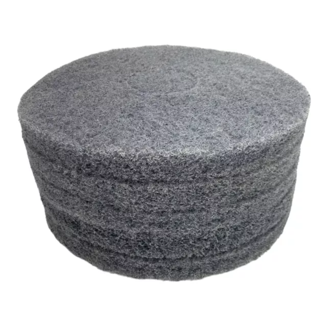 Pack Of 5 ETC. Gray Floor Machine Pads 13” 13 Inch ETC
