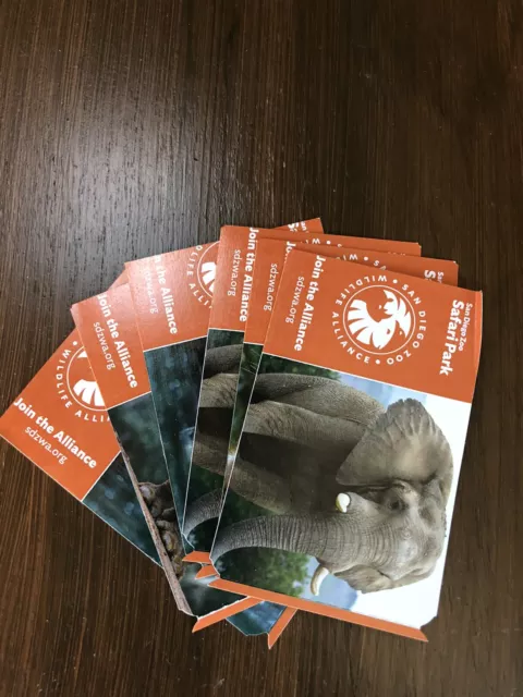 (2) San Diego Zoo Or Safari Park General Admission Passes Exp 8/31/24