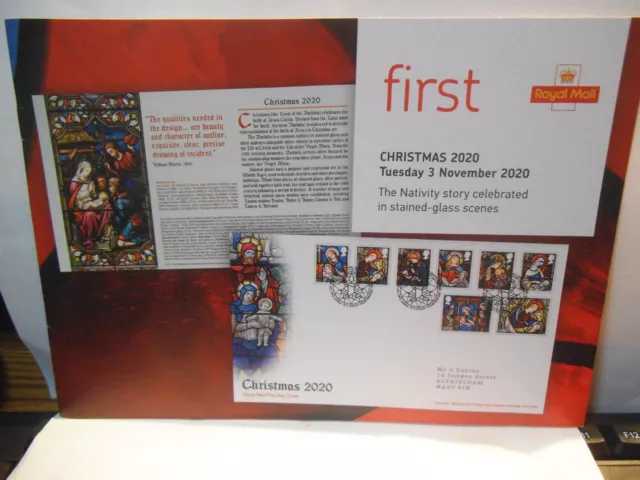 GB Royal Mail FIRST stamp preview booklet Christmas 2020