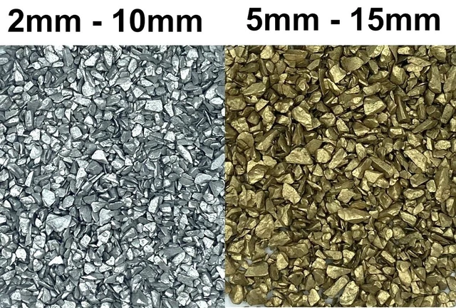 4/9kg WeihnachtsDekosteine silber gold Tischdeko Kies Streudeko Schotter Splitt