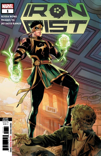 Iron Fist #1 2nd Printing Variant Cover Marvel Comics 2022 NM+