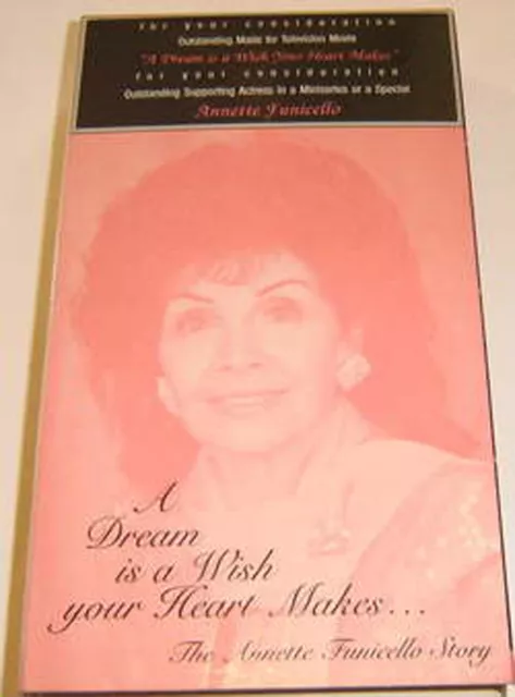 ANNETTE FUNICELLO STORY vhs video EVA LARUE ~ A DREAM IS A WISH YOUR HEART MAKES