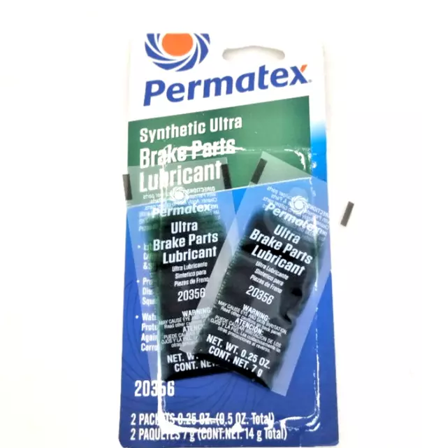 Permatex 20356 Ultra Disc Brake Caliper Lube x 2 packets EBAYS CHEAPEST! FREE DE