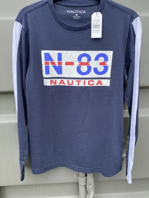 NWT Mens Long Sleeve NAUTICA Tshirt. RRP $70