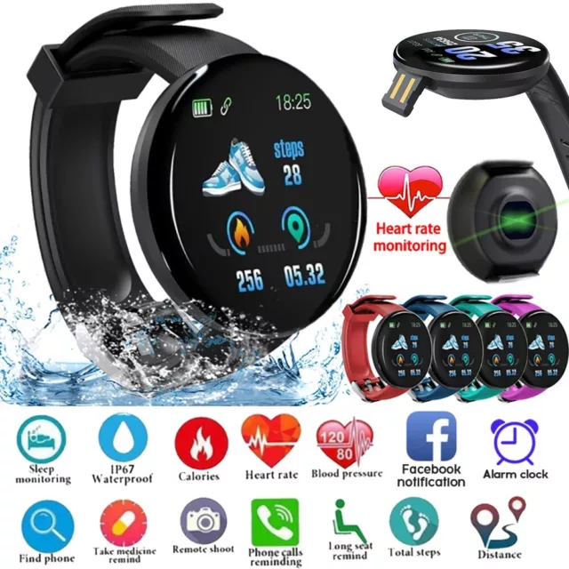 Smart Watch Band Sport Activity Fitness Tracker Kids Bracelet For Android & iOS