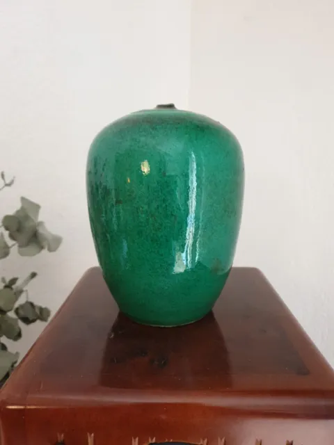 Pot Couvert Ceramique Porcelaine Chine Opium Gingembre Vert Givré