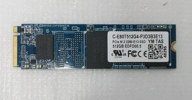 【147時間】PHISON C-E80T512G4-P3D3B3E13 512GB SSD M.2【正常判定】