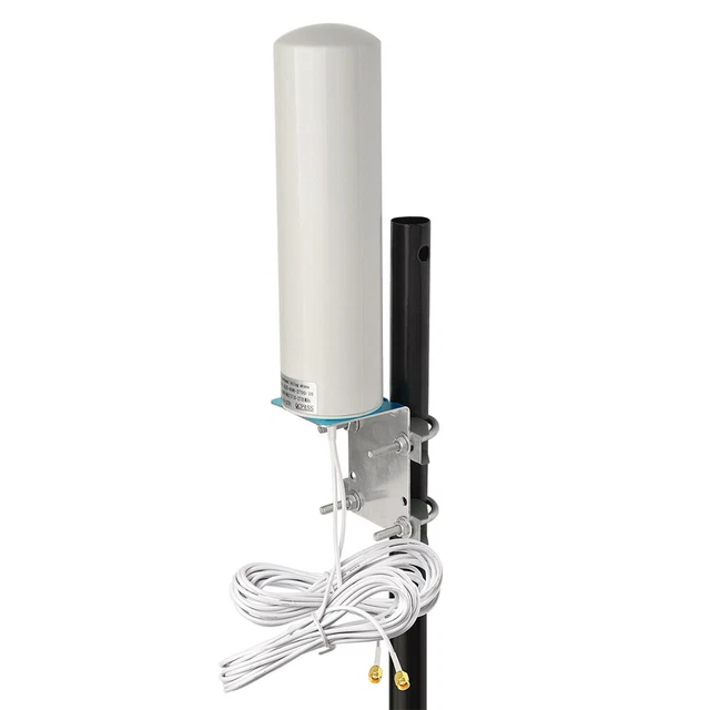 OUTDOOR ANTENNA 3G 4G LTE Dual SMA Male High Gain External Signal ...