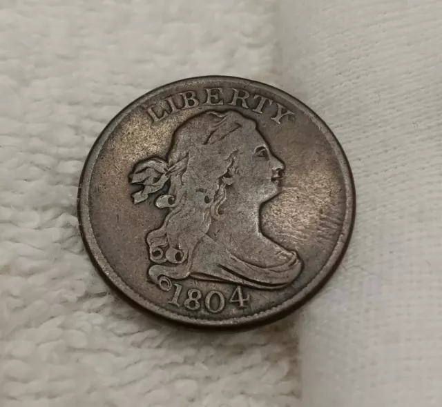 1804 Half Cent "Spiked Chin" variety