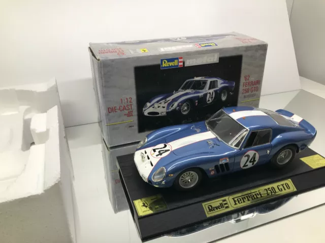 REVELL 08855 FERRARI 250 GTO 1962 N3987GT #24 -BLUE 1:12 rare- GOOD IN BOX 2