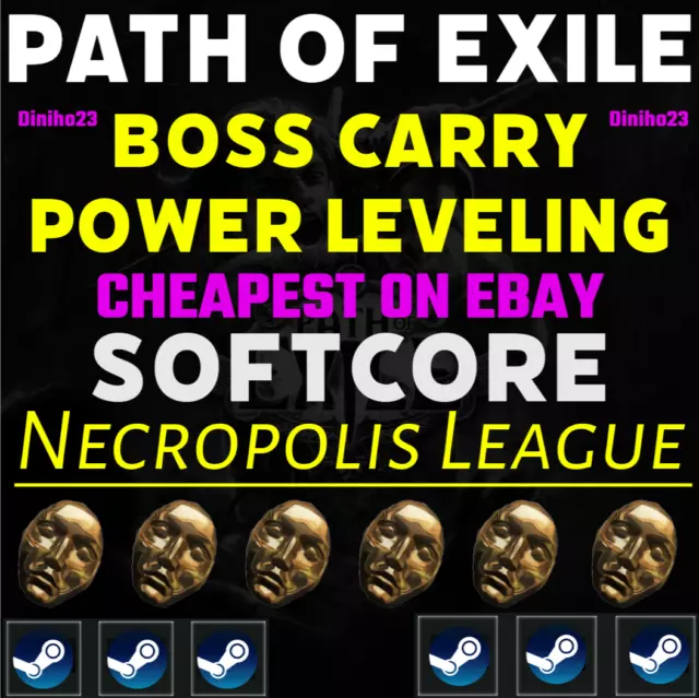 Path of Exile POE - ALL Boosts / Power Level / Divine Orbs / Labs / Acts / PC