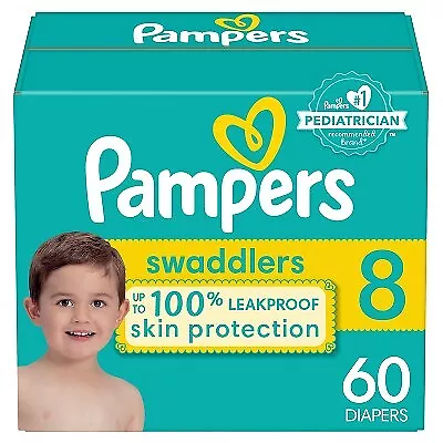 Pampers Swaddlers Active Baby Disposable Diapers Enormous Pack - Size 8 - 60ct