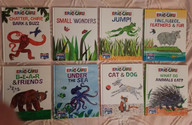 The World of Eric Carle Lot Of 8 Story Reader Me Reader Books (w/o sound pad)