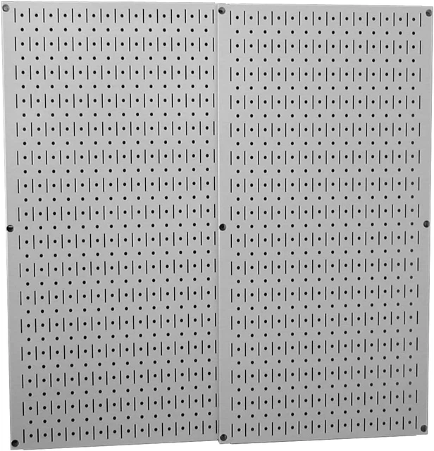 30-P-3232G Gray Metal Pegboard Pack