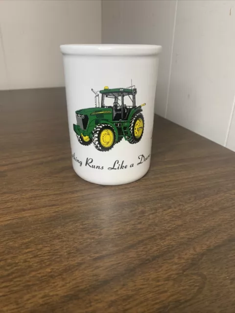 John Deere Tractor Coffee Cup Tall Mug Nothing Runs like a Deere! Gibson