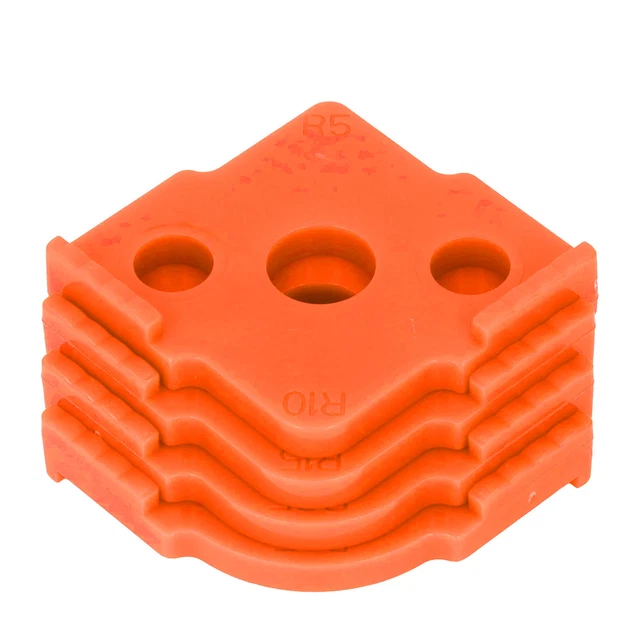 (Orange)4 Stück Radius Jig Router Template Hohe Härte ABS Holzbearbeitung Ecke✈