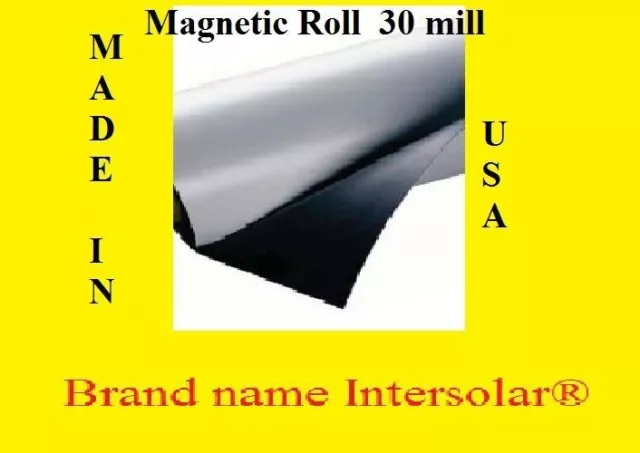 1 Roll White Blank Magnet 12"wide x 5' Feet  long High quality USA  $19.90 WHITE