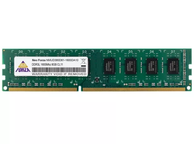 8GB DDR3 Desktop Memory PC3-12800 1600mHz Forza NMUD380D81-1600DA10 U-DIMM RAM
