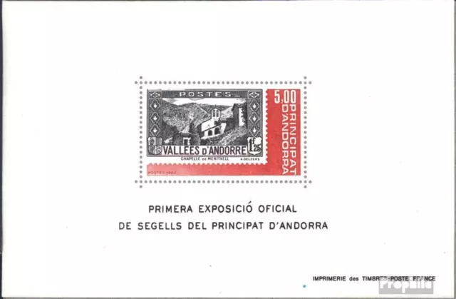 Briefmarken Andorra - Französische Post 1982 Mi Block1 gestempelt