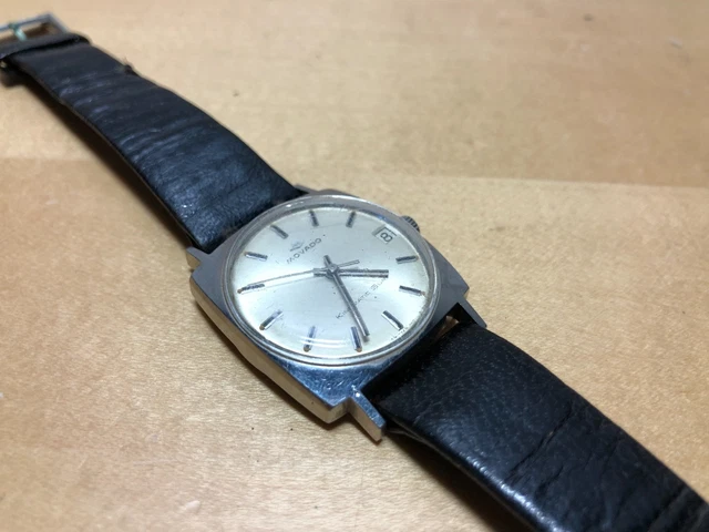 USED VINTAGE Montre MOVADO Kingmatic Surf Manuel Movement