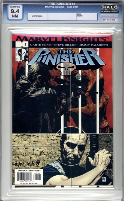 Punisher #1 (Vol 6) - HALO Graded (9.4 NM) 2001 - Marvel Knights