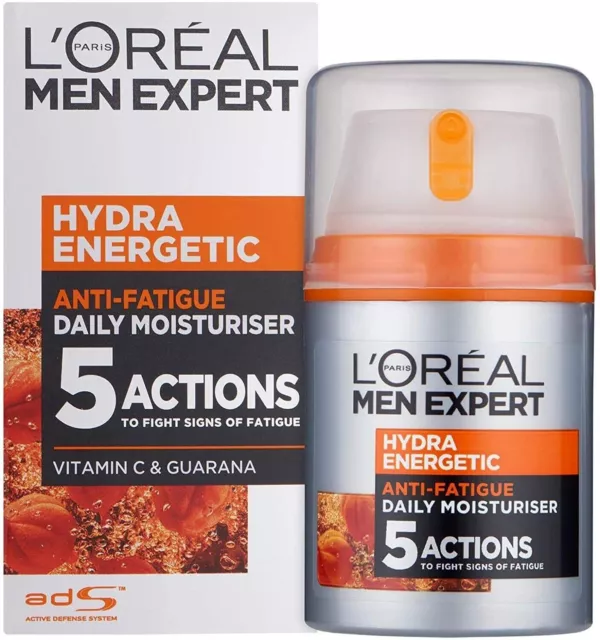 L'Oreal Men's Expert Hydra Energetic Crème hydratante anti-fatigue 50 ml...