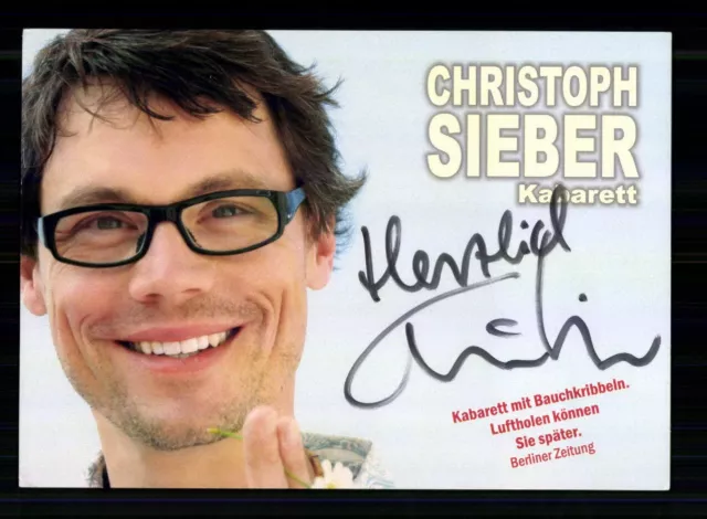Christoph Sieber Autograph Card Original Signed # BC 212738