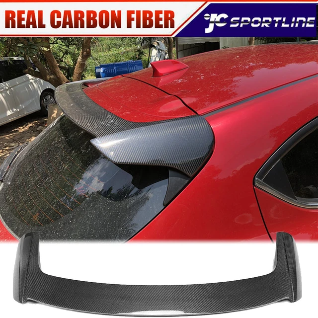 Fits Mazda 3 Axela Hatchback 2014-2019 Rear Roof Spoiler Window Wing REAL CARBON