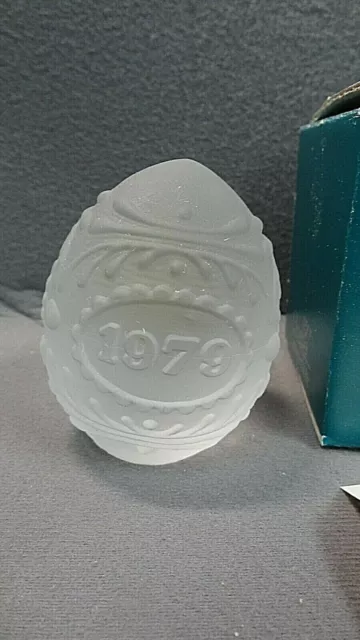 GOEBEL Annual Crystal Glass Easter Egg First Edition 1979 West Germany