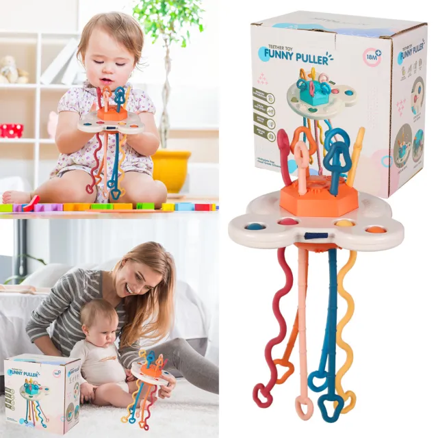 Baby Sensory Development Toys Soft Sensory Training Toys UFO Pumping Toy clzyg