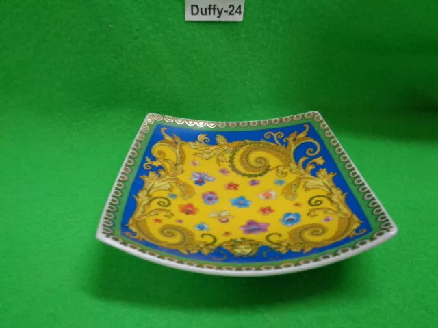 Tisch Schale gebogen 14 cm quatr. Primavera  Versace von Rosenthal