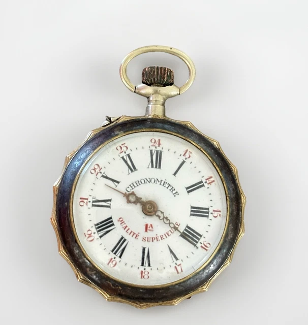Ancienne Montre Gousset Chronomètre Qualité Supérieure - Mécanique Française, Fonctionne
