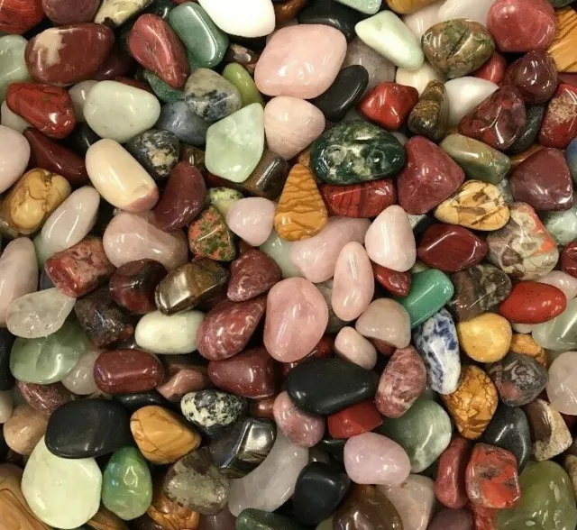 500 Grams of Mixed Crystals / Tumble Stones "African Mix of Gemstones"