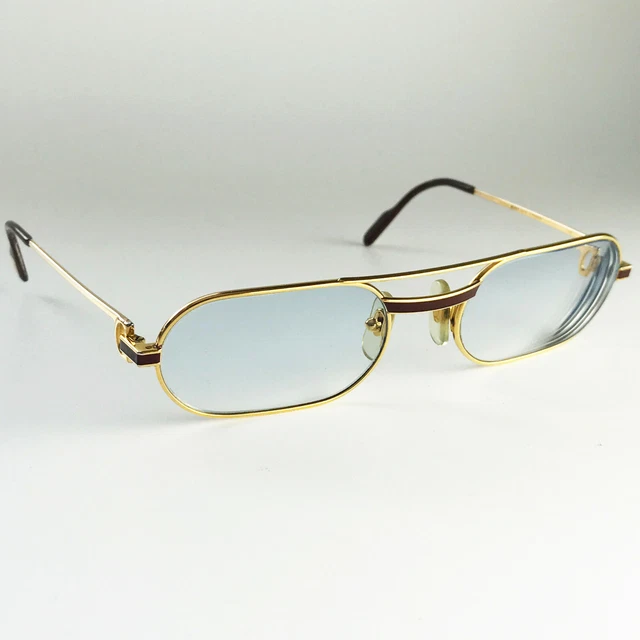 VINTAGE CARTIER MUST Laque glasses frames gold sunglasses trinity