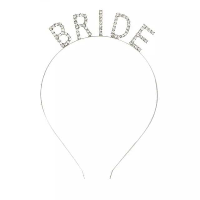 Bride Headband Rhinestone Bachelorette Party Photo Prop For Wedding