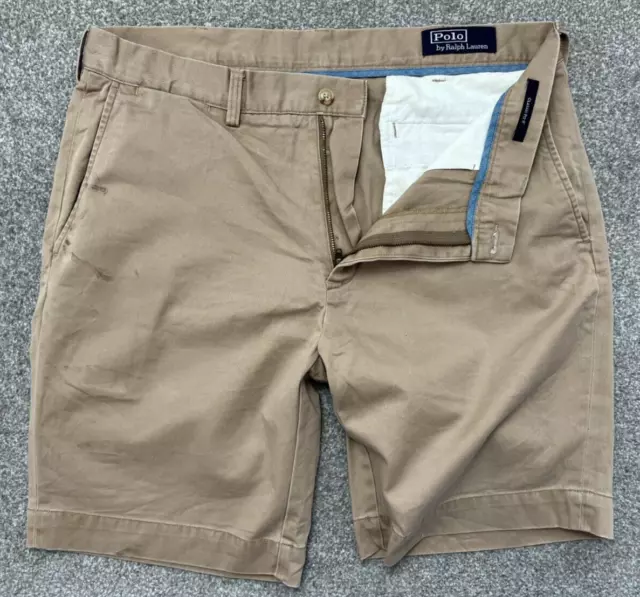 Polo Ralph Lauren Smart Chino Shorts Mens W34 Classic Fit Khaki Beige / Brown #4