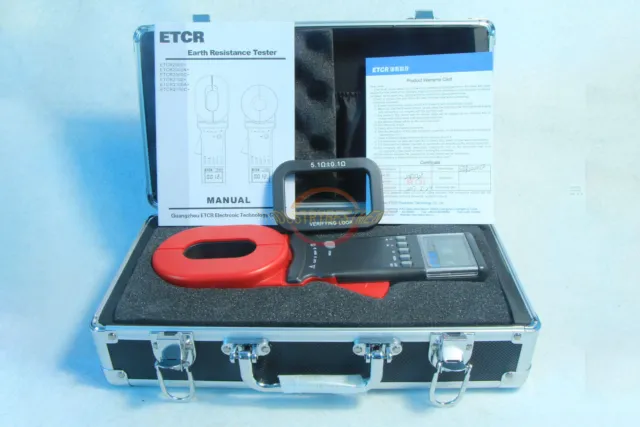 ETCR2000C+ Clamp On Ground Earth Resistance Tester Meter RS232 Interface