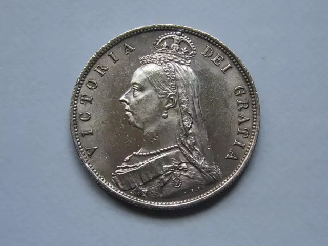 Victoria Half Crown Dated 1887 High Grade Made Of .925 Fine Silver