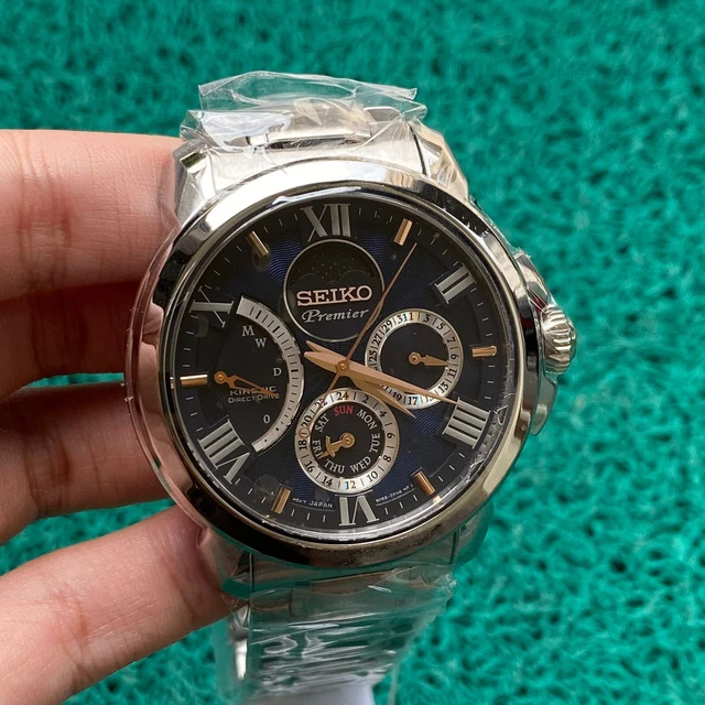 SEIKO PREMIER SRX017P1 Kinetic Direct Drive 5D88 SRX017 Phase