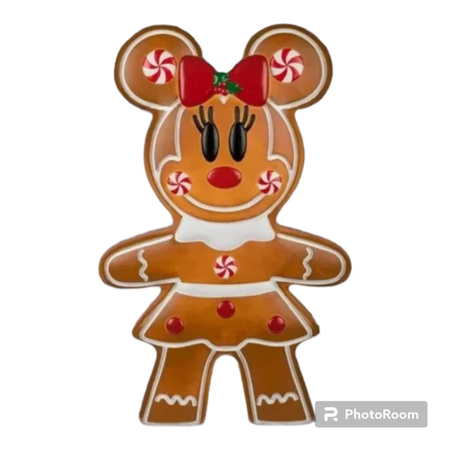 24 inch LED Lighted Gingerbread Minnie Mouse Blow Mold New 2023