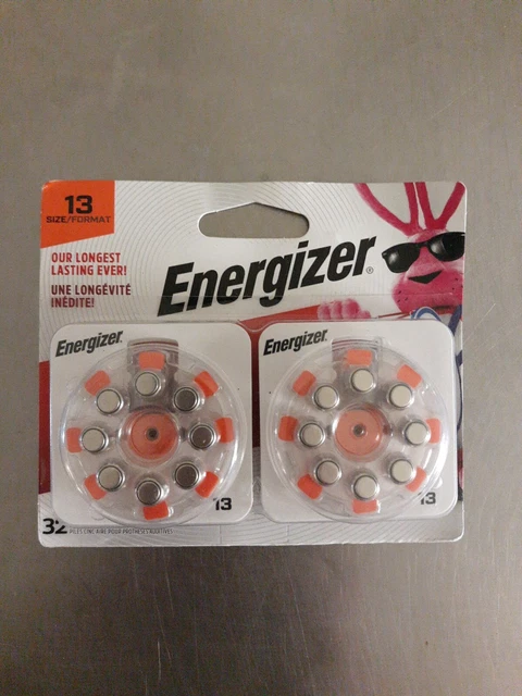 Audífonos de aire de zinc Energizer talla 13 - 32 baterías