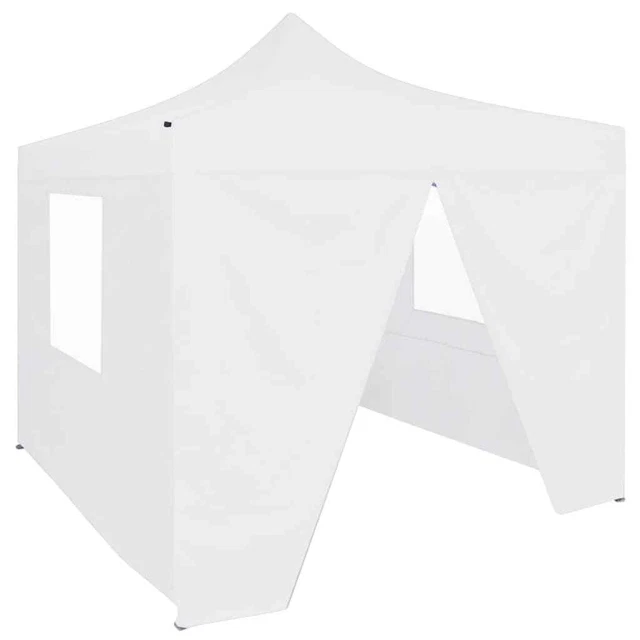 Profi Partyzelt Faltbar 4 Seitenwände 3x3m Stahl Pavillon Gartenzelt vidaXL