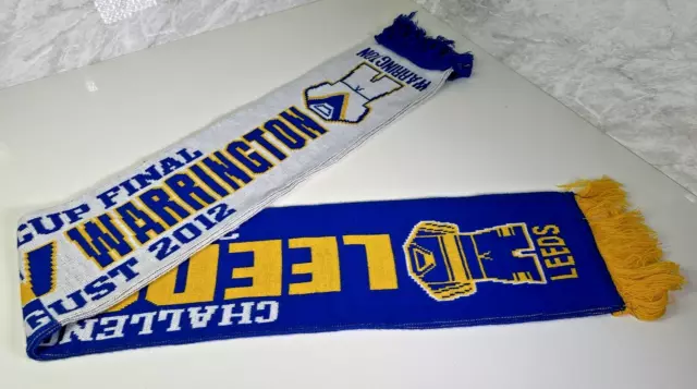 Rugby Scarf Leeds V Warrington 2012 Challenge Cup Final Scarve 25/12/12 3