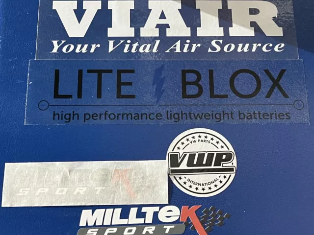 Official Milltek Sport Exhaust Decal Sticker Emblem Logo 1x small 100mm Black 3