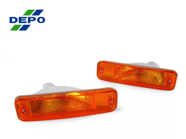 DEPO JDM Amber Bumper Signal Light Lamp For 1988-1989 Honda Civic 3D HB/4D Sedan