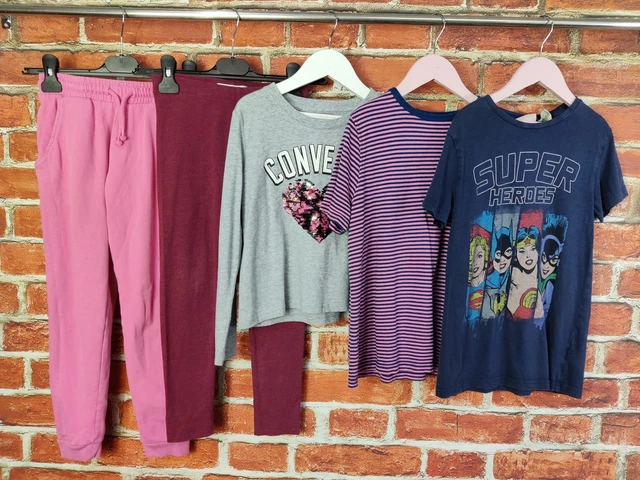 GIRLS BUNDLE AGE 8-9 YEARS NEXT M&S etc JOGGERS LEGGINGS TOP T-SHIRT KIDS 134CM