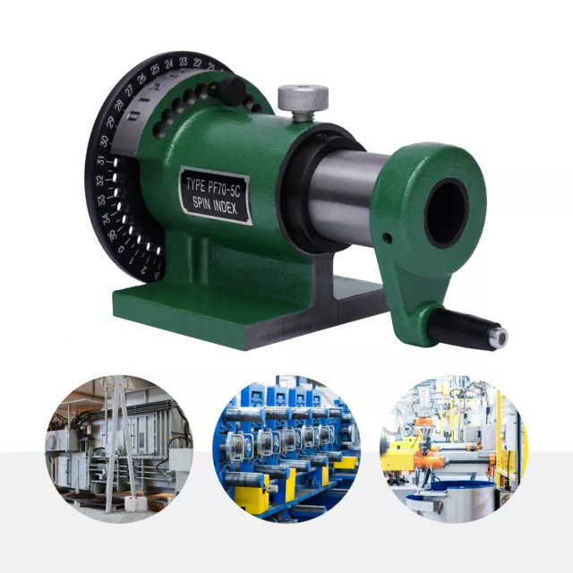 5C/PF70 Precision Spin Indexing Jigs Fixture Collet for CNC Milling Machine