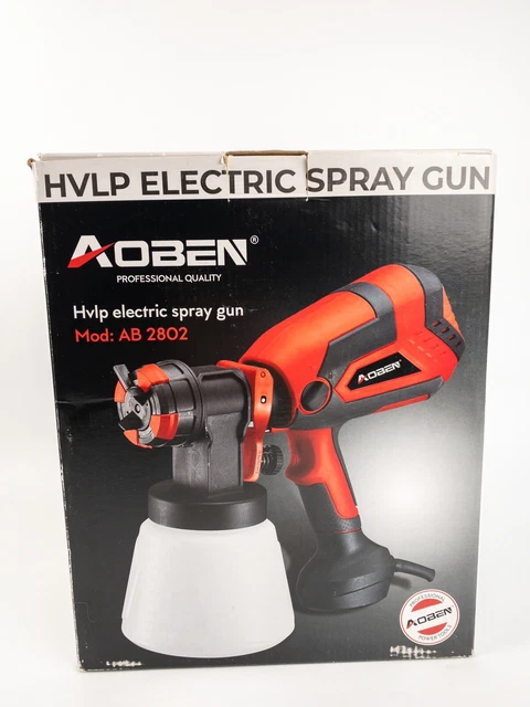 Aoben HVLP Electric Spray Gun Model: AB 2802. New- Complete In Box! Paint Spray Aoben HVLP Electric Spray Gun Model: AB 2802. New- Complete In Box! Paint Spray