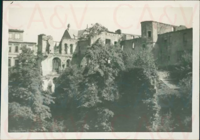 1920s Germany Heidelberg Castle and Grounds 3.3x2.3" Orig Photo